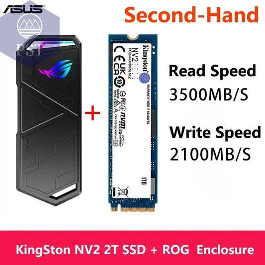 ASUS ROG STRIX ARION M.2 NVMe Gehäuse PST PS Tradings Used 2T KingSton ASUS ROG STRIX ARION M.2 NVMe Gehäuse