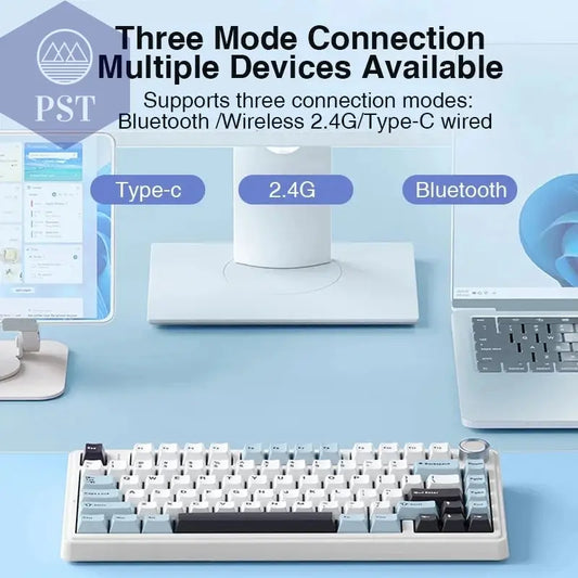 AULA F75 Gaming Tastatur - RGB, kabellos & kabelgebunden PST PS Tradings AULA F75 Gaming Tastatur - RGB, kabellos & kabelgebunden