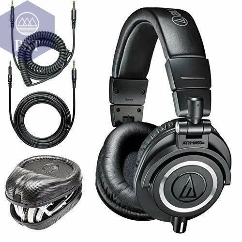 Audio-Technica ATH-M50x Professional Monitor Headphones with Cases and Cables PST PS Tradings PST PS Tradings Default PST PS Tradings Audio-Technica ATH-M50x Professional Monitor Headphones with Cases and Cables