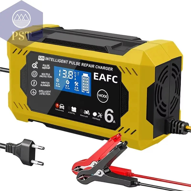 Autobatterie-Ladegerät 6A 12V Auto Und Motorrad Batterie Ladegerät Blei-Säure-Batterie Smart Reparatur Lcd-Display PST PS Tradings PST PS Tradings Yellow-101187-Yellow PST PS Tradings Autobatterie-Ladegerät 6A 12V Auto Und Motorrad Batterie Ladegerät Blei-Säure-Batterie Smart Reparatur Lcd-Display