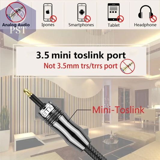 Emk digital sound toslink zu mini toslink kabel 3,5mm spdif optisches kabel 3,5 zu optischem audio kabel adapter 1m 10m PST PS Tradings