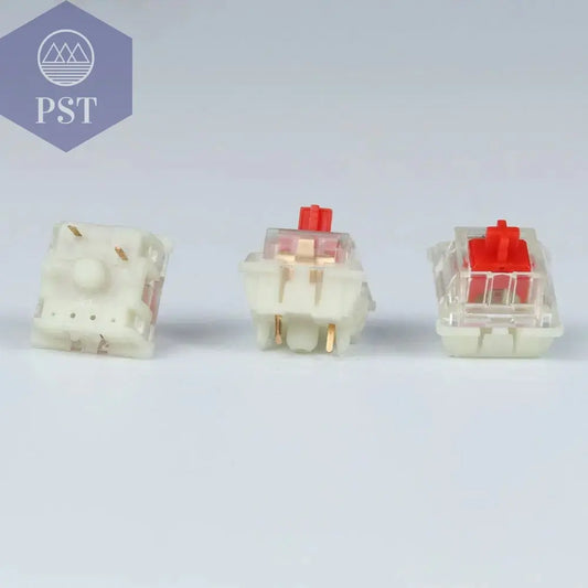 Gateron silent switch Black Red clear 5pin transparent tops for mechaniacl keyboard Compatible with MX switch - PST PS Tradings