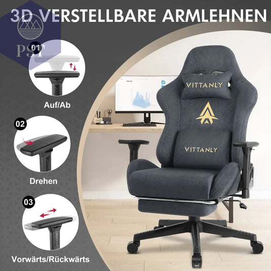 Hochwertiger Ergonomischer Gaming Stuhl PST PS Tradings Gamingstuhl PST PS Tradings PST PS Tradings