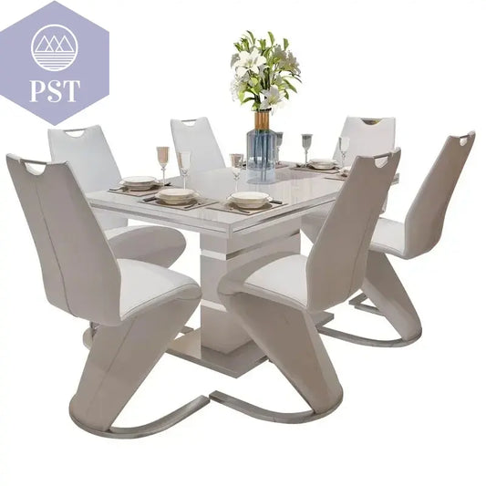 Luxuriöser Esstisch aus Marmor & Metall Set PST PS Tradings PST PS Tradings PST PS Tradings