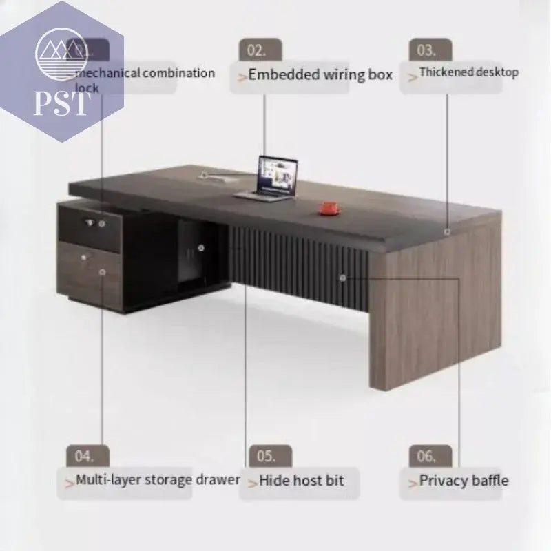 Moderner Büro Schreibtisch mit StauraumBüromöbel PST PS Tradings PST PS Tradings