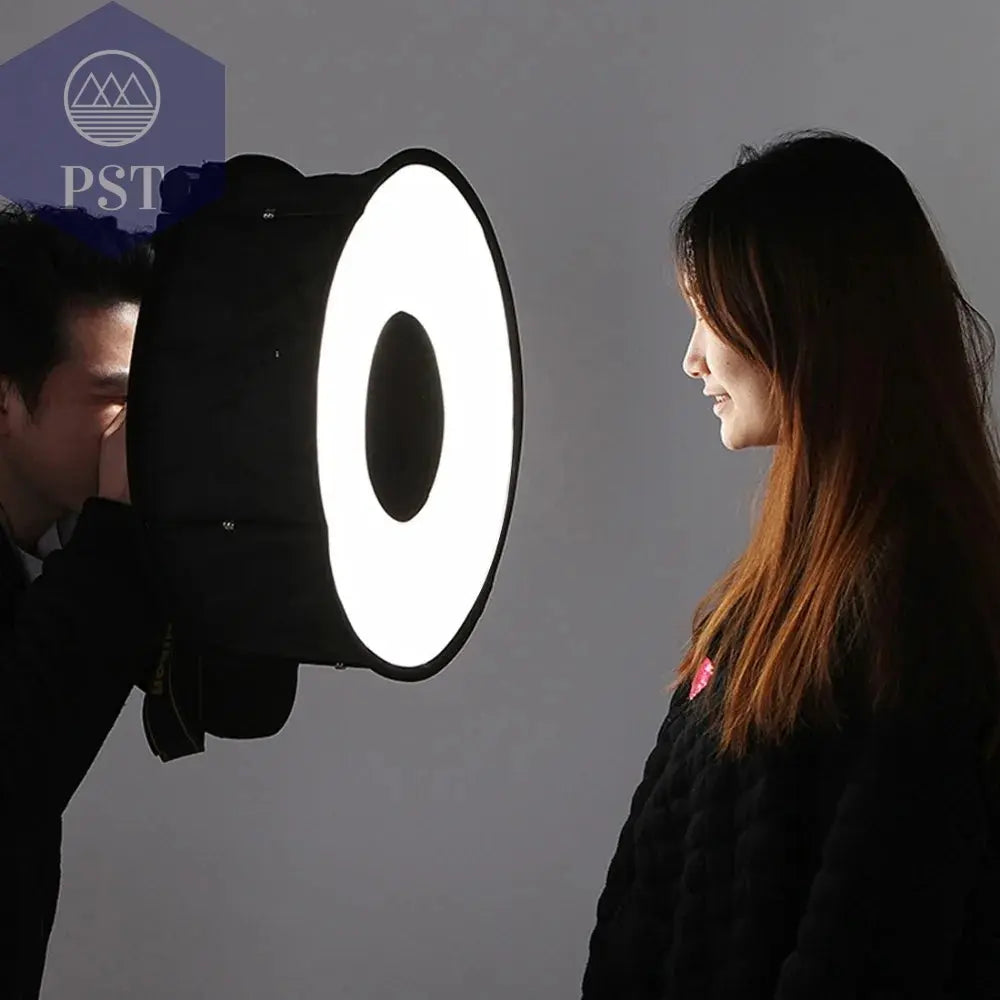 PULUZ 45cm Ring Softbox Speedlight Round Style Flash Light Photography Shoot Soft box Foldable Soft Flash Light Diffuser PST PS Tradings