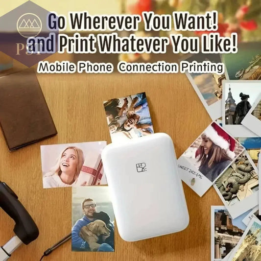 Portable Wireless Photo Printer Compatible With IOS/Android Wireless Devices, ZINK Printing, Portable Pocket Smart Printing - Property & Safety Tradings