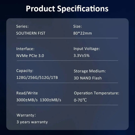 HUADISK SSD NVMe M2 1TB 512GB PCI-e 3.0X4 Internal Hard Disk 2280 SSD 256GB 128GB Solid State Drive Drive for Desktop PC Laptop - Property & Safety Tradings