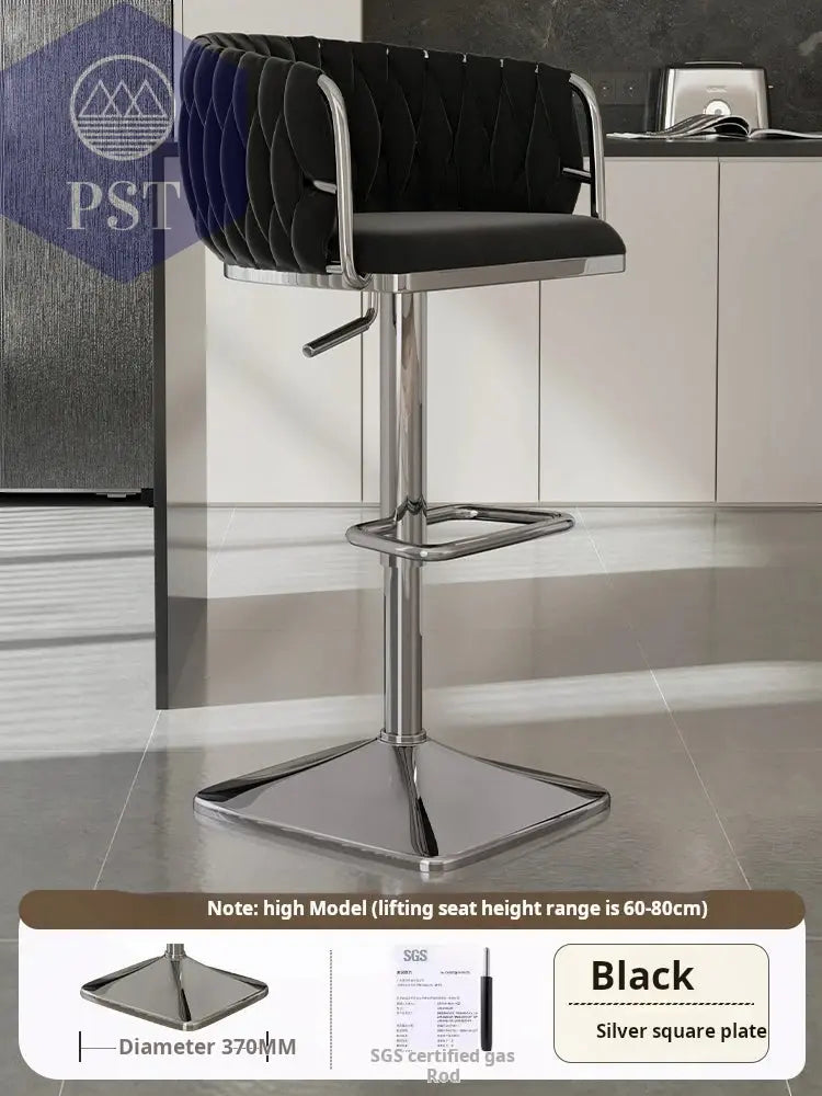 Samt Bar Stuhl Home Küche Hoch hocker Cafe Lift Drehstuhl Luxus Theken hocker moderner Bar stuhl mit Rückenlehnen möbeln PST PS Tradings