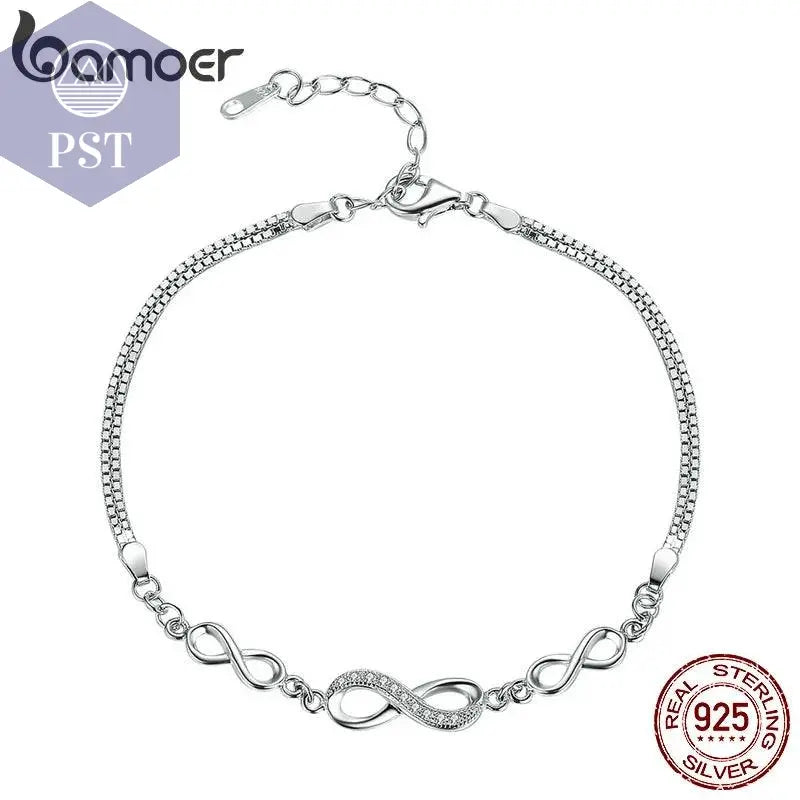 Silbernes Infinity Love Kettenglied PST PS Tradings PST PS Tradings PST PS Tradings Silbernes Infinity Love Kettenglied