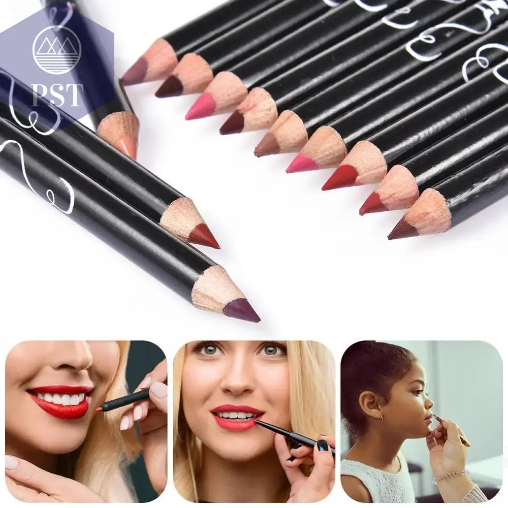 12 stc. professional Lip Liner Waterproof Wasserfest nude Lip Liner Set 12 Stück       PST PS Tradings