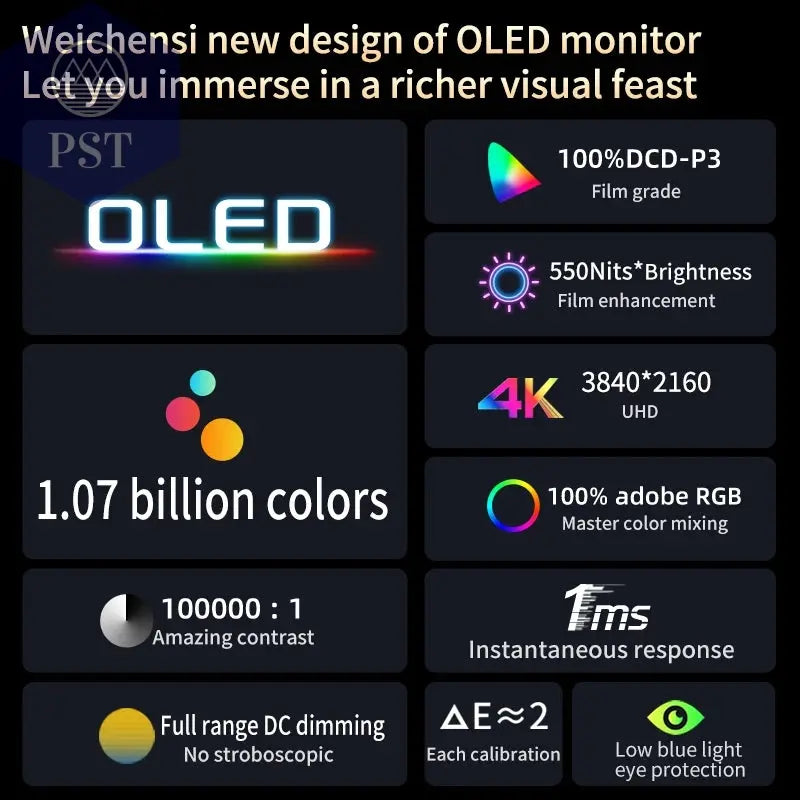 13,3 Zoll 4K OLED Tragbarer Monitor Touchscreen PST PS Tradings  PST PS Tradings  PST PS Tradings 13,3 Zoll 4K OLED Tragbarer Monitor Touchscreen