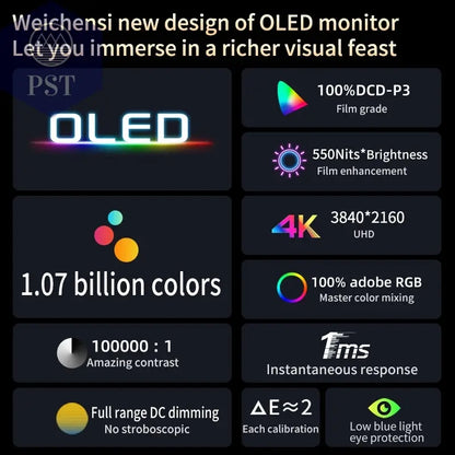 13,3 Zoll 4K OLED Tragbarer Monitor Touchscreen PST PS Tradings  PST PS Tradings  PST PS Tradings 13,3 Zoll 4K OLED Tragbarer Monitor Touchscreen