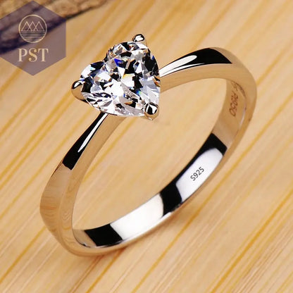 18K White Gold Zirconia Ring PST PS Tradings  PST PS Tradings 9-R358 PST PS Tradings 18K White Gold Zirconia Ring