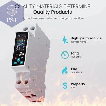 1P 50A Tuya WIFI Smart Switch Leistungsschalter LED Energie Meter Kwh Power Metering Timer Relais Fernbedienung Smart Leben APP PST PS Tradings  PST PS Tradings  PST PS Tradings 1P 50A Tuya WIFI Smart Switch Leistungsschalter LED Energie Meter Kwh Power Metering Timer Relais Fernbedienung Smart Leben APP