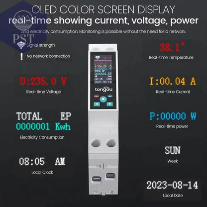 1P 50A Tuya WIFI Smart Switch Leistungsschalter LED Energie Meter Kwh Power Metering Timer Relais Fernbedienung Smart Leben APP PST PS Tradings  PST PS Tradings  PST PS Tradings 1P 50A Tuya WIFI Smart Switch Leistungsschalter LED Energie Meter Kwh Power Metering Timer Relais Fernbedienung Smart Leben APP