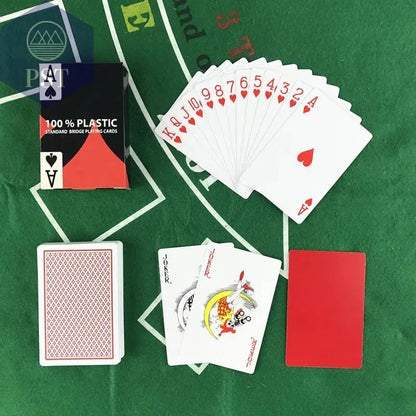 2 PCS/Lot Baccarat Texas Hold'em Plastic Playing Cards wear-resistant Waterproof Poker Card Board Bridge Poker Game Yernea - PST PS Tradings
