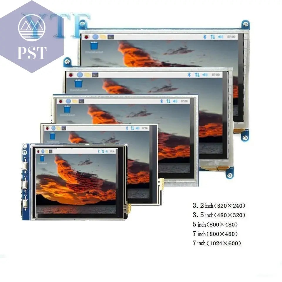  2.4/2.8/3.2/3.5/5/7/10.1 inch touch LCD Display Module Support for Raspberry Pi 3B+ 4 B       PST PS Tradings