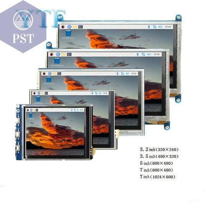  2.4/2.8/3.2/3.5/5/7/10.1 inch touch LCD Display Module Support for Raspberry Pi 3B+ 4 B       PST PS Tradings