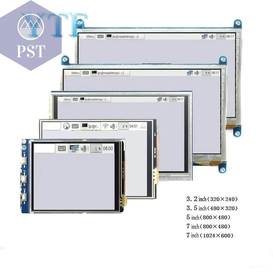  2.4/2.8/3.2/3.5/5/7/10.1 inch touch LCD Display Module Support for Raspberry Pi 3B+ 4 B       PST PS Tradings