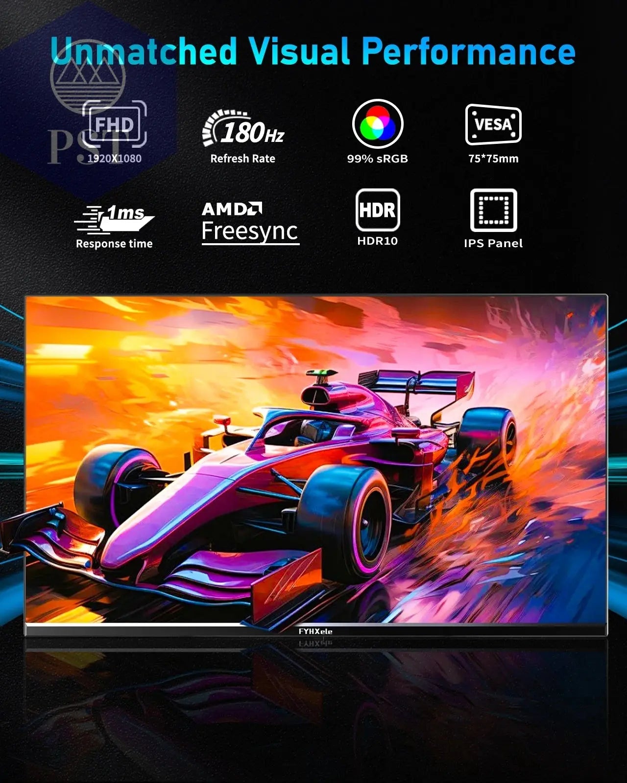 24 Zoll Gaming Monitor 180Hz Display G-Sync Freesync FHD PST PS Tradings Monitore PST PS Tradings  PST PS Tradings