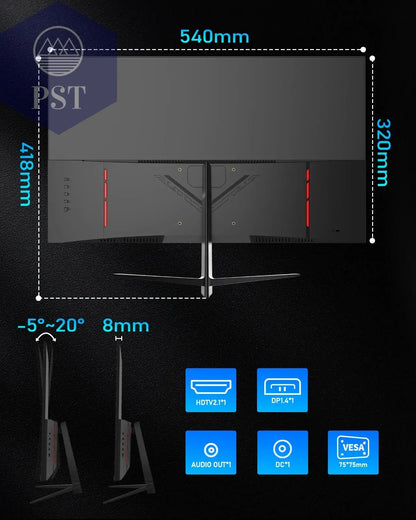 24 Zoll Gaming Monitor 180Hz Display G-Sync Freesync FHD PST PS Tradings Monitore PST PS Tradings  PST PS Tradings