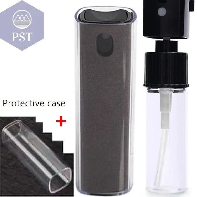 2in1 Mikrofasertuch Reinigung Set für Bildschirme Monitore Displays PST PS Tradings Reinigung PST PS Tradings Black-with-case PST PS Tradings