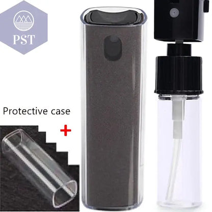 2in1 Mikrofasertuch Reinigung Set für Bildschirme Monitore Displays PST PS Tradings Reinigung PST PS Tradings Black-with-case PST PS Tradings