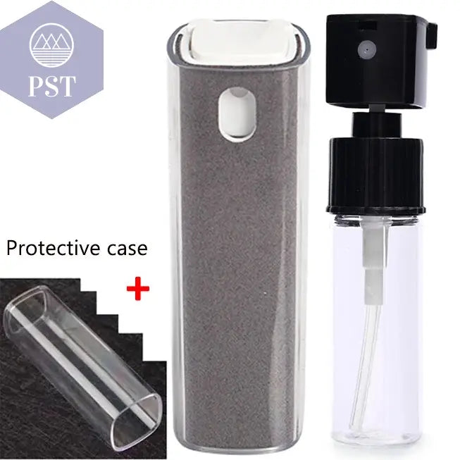 2in1 Mikrofasertuch Reinigung Set für Bildschirme Monitore Displays PST PS Tradings Reinigung PST PS Tradings Grey-with-case PST PS Tradings