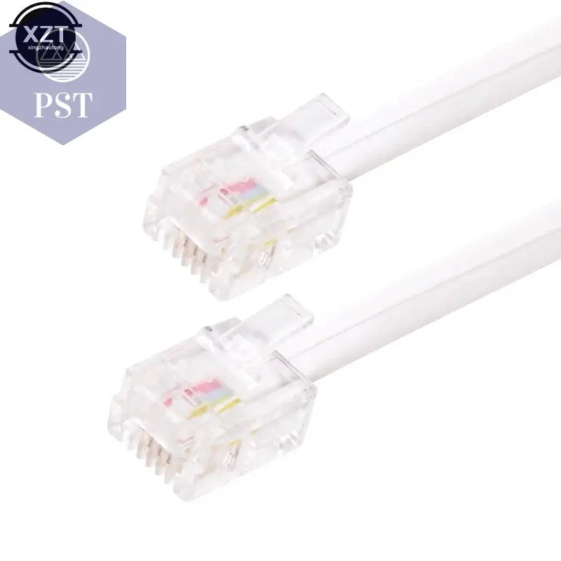 30M/15M/12M/9M/6M/3M RJ11 6P4C Telephone Extension Cable Connector HOT SALE       PST PS Tradings
