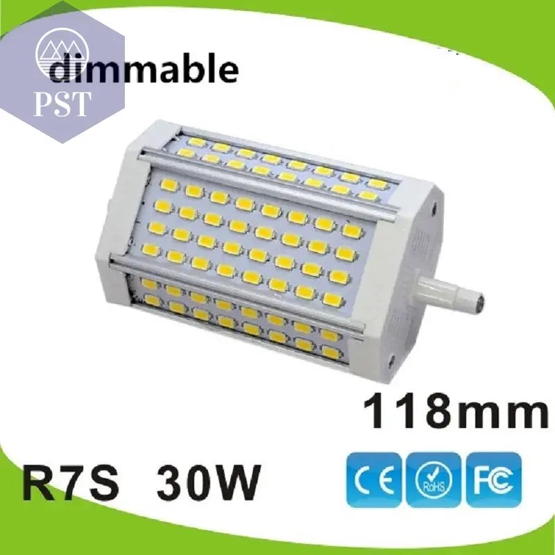 30w Led R7S light 118mm no Fan dimmable R7S lamp J118 Tube food light 3 years warranty AC110-240V       PST PS Tradings