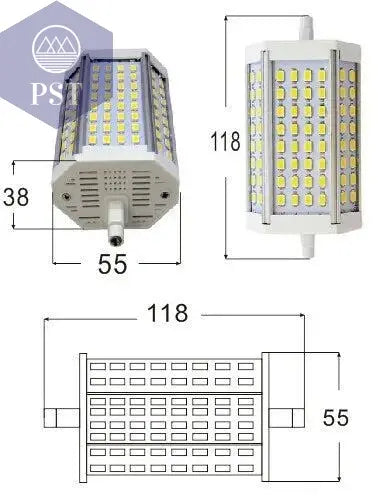 30w Led R7S light 118mm no Fan dimmable R7S lamp J118 Tube food light 3 years warranty AC110-240V       PST PS Tradings