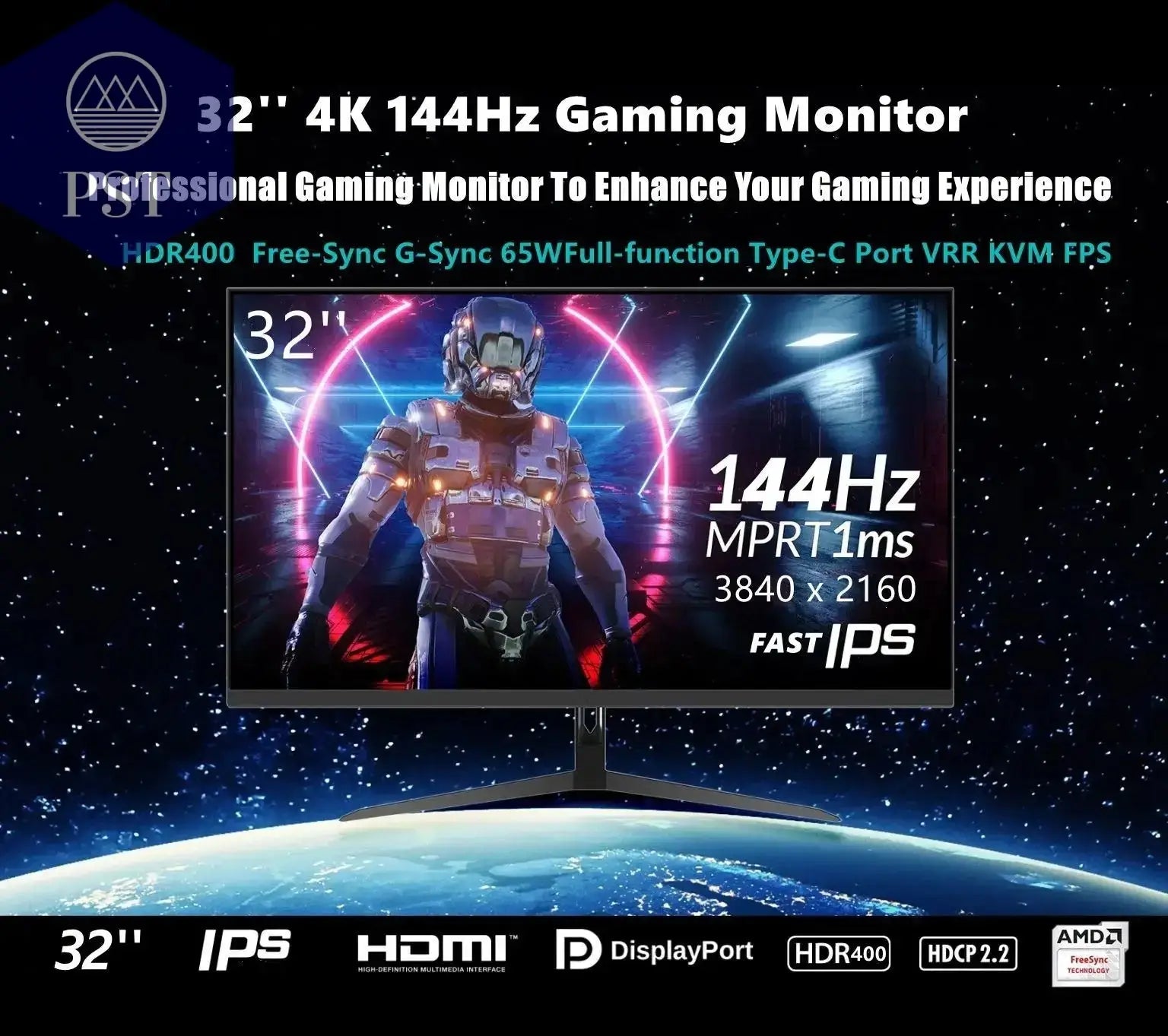 32Zoll 4K Monitor UHD Display 144Hz PST PS Tradings Monitor Monitor