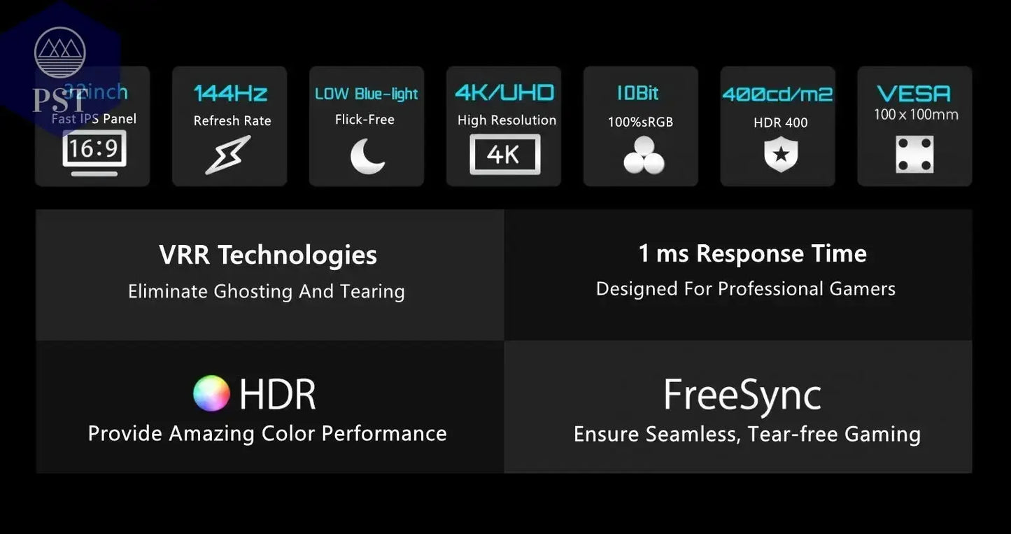 32Zoll 4K Monitor UHD Display 144Hz PST PS Tradings Monitor Monitor