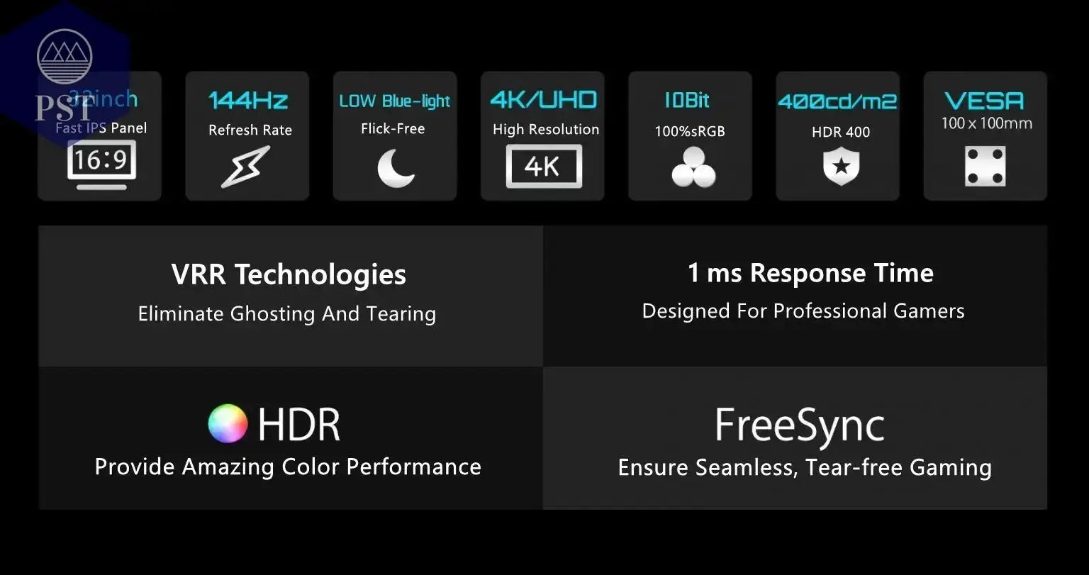 32Zoll 4K Monitor UHD Display 144Hz PST PS Tradings Monitor Monitor