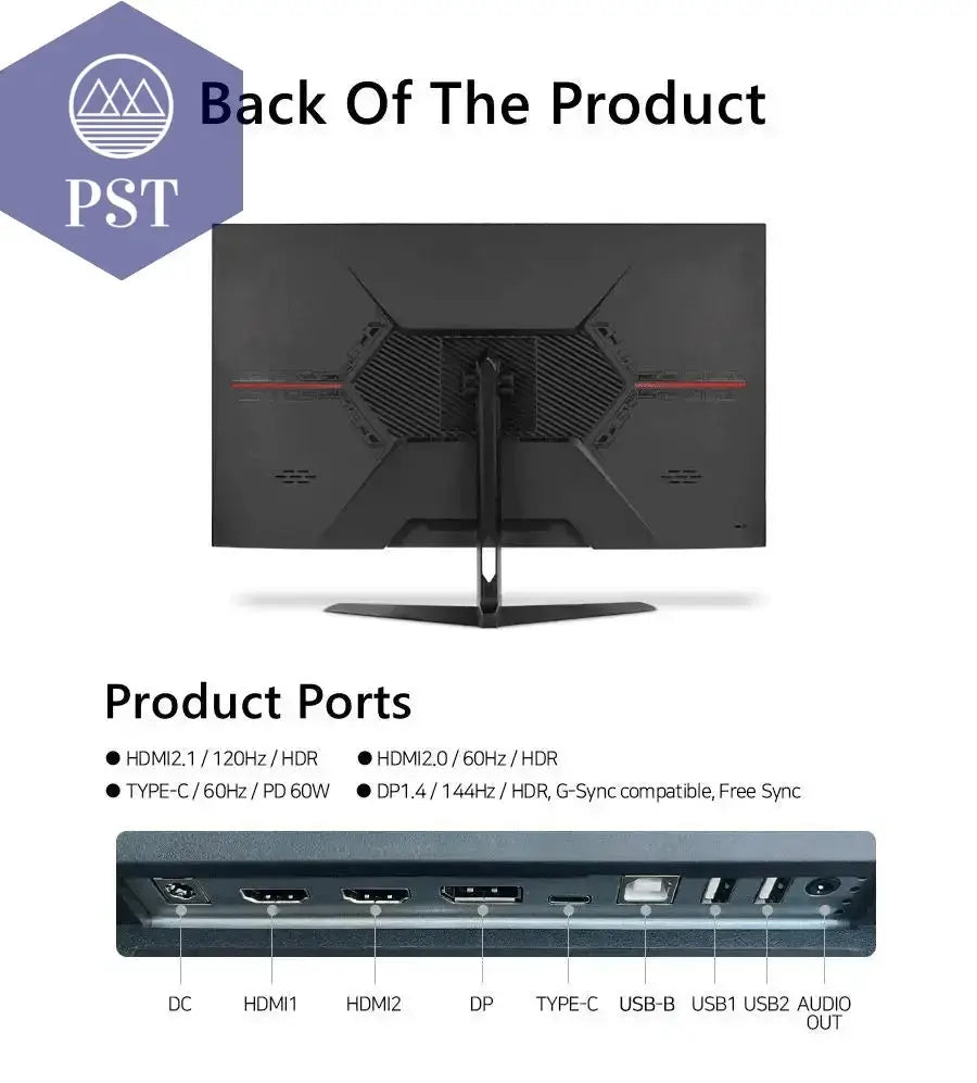 32Zoll 4K Monitor UHD Display 144Hz PST PS Tradings Monitor Monitor