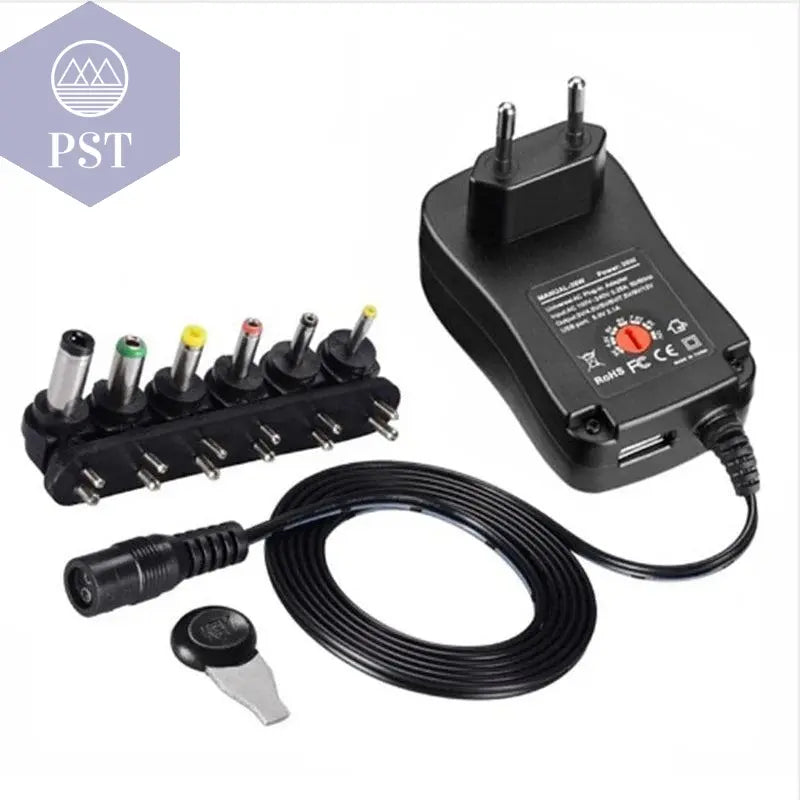 3V 4.5V 5V 6V 7.5V 9V 12V 2A 2.5A AC/DC Adapter Adjustable Power Supply Universal Adaptor Charger for LED Light Bulb Strip CCTV - PST PS Tradings
