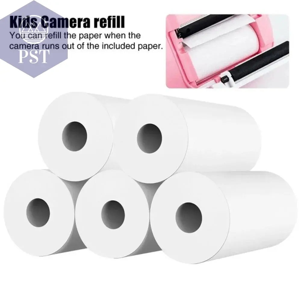 5/10/15/20 57*25mm Thermal Paper White Children Camera Instant Print Kids Camera Printing Paper Replacement Accessories Parts - PST PS Tradings