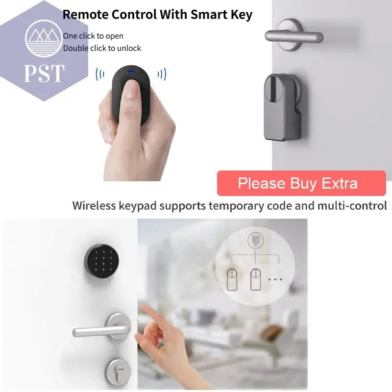 A1 Pro Bluetooth Smart Türschloss Tuya APP Fernbedienung Keyless Entsperren Smart Life Zylinder Einfache Installation PST PS Tradings  PST PS Tradings  PST PS Tradings A1 Pro Bluetooth Smart Türschloss Tuya APP Fernbedienung Keyless Entsperren Smart Life Zylinder Einfache Installation