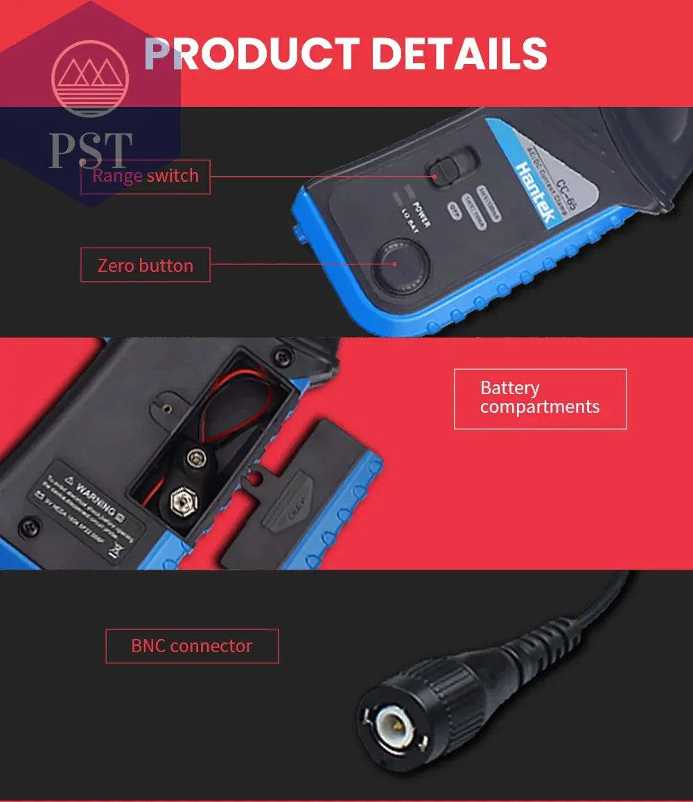 AC/DC-Stromzangenmessgerät Hantek Oszilloskope CC65 CC650 AC/DC 20 kHz 400 Hz Bandbreite 1 mV/10 mA 65 A/650 A mit BNC-Stecker  Tools - Hand Tools - Industrial Tweezers     PST PS Tradings