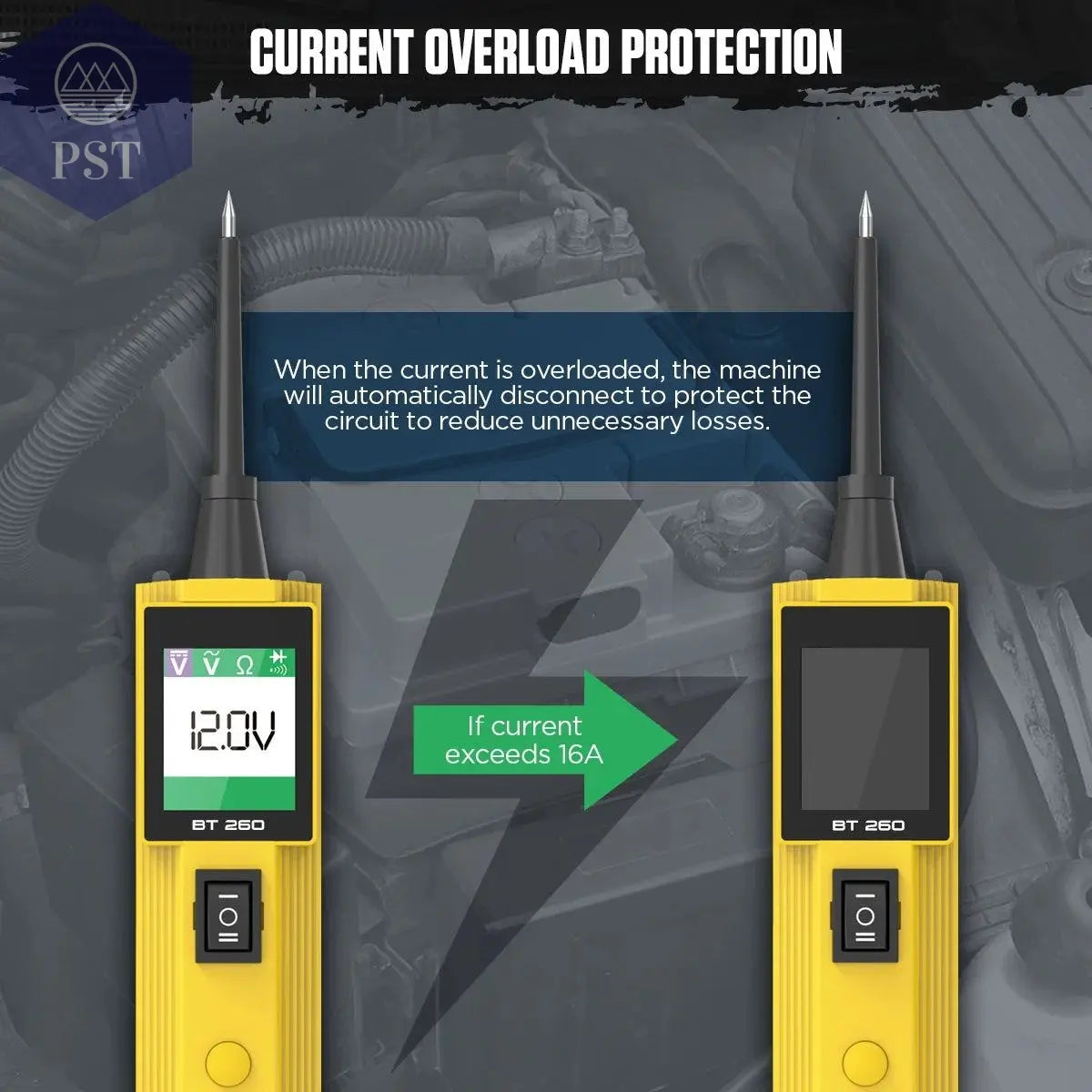 AUTOOL BT260 Car Electrical Circuit Tester Power Probe Automotive Scanner Auto LED Display Voltage Digital Diagnostic Tool pb100 - PST PS Tradings