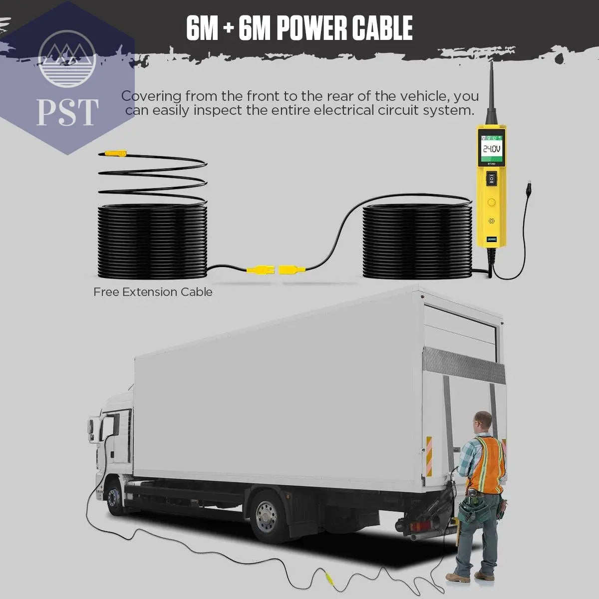 AUTOOL BT260 Car Electrical Circuit Tester Power Probe Automotive Scanner Auto LED Display Voltage Digital Diagnostic Tool pb100 - PST PS Tradings