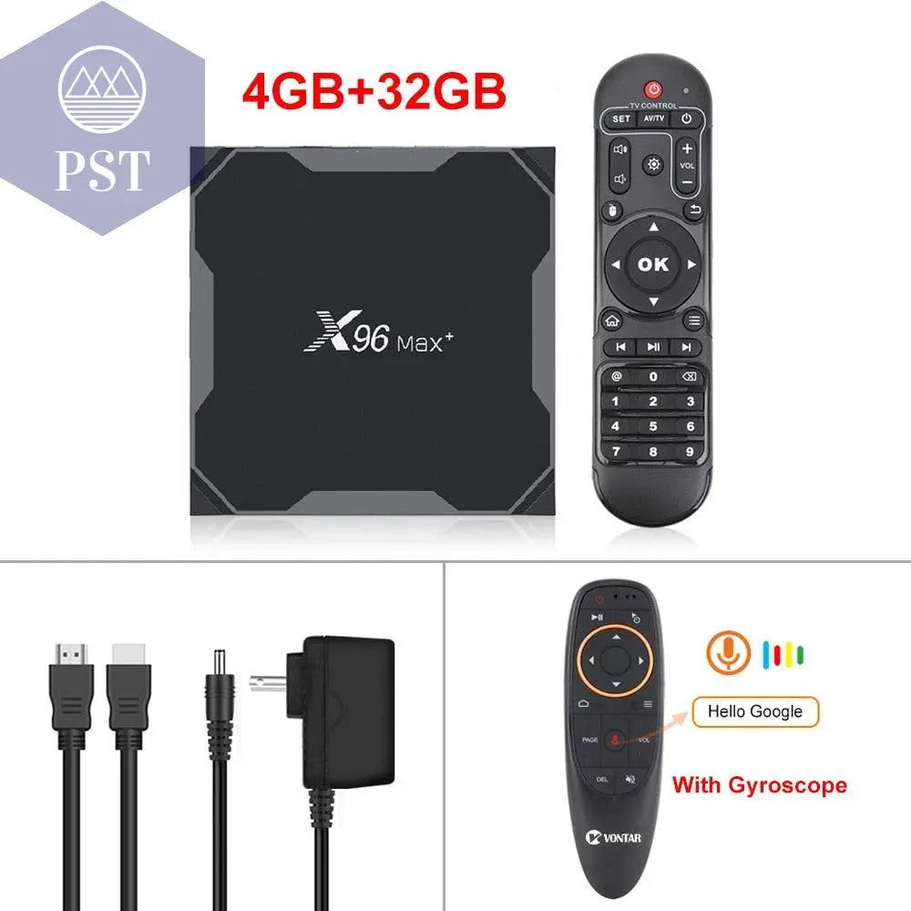 Android 9.0 Amlogic Quad Core 4K TV Box      Belgium-X96-MAX-4G-32G-G10 PST PS Tradings