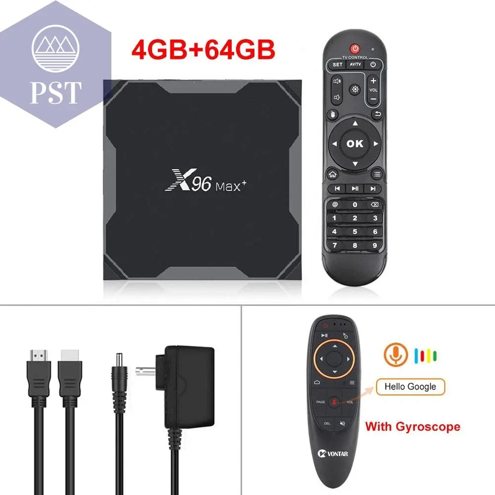 Android 9.0 Amlogic Quad Core 4K TV Box      Belgium-X96-MAX-4G64G-G10 PST PS Tradings