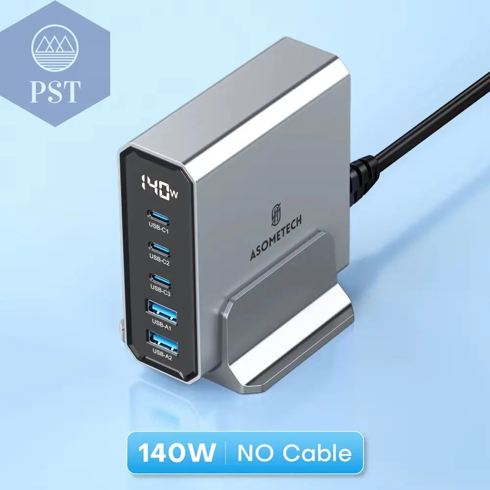 Asome Tech 140W Gan Usb Typ C Schnell Ladegerät Mehrere Anschlüsse Qc 4,0 Pd Schnell Ladegerät Für Macbook Laptop Tablet Iphone 14 Samsung S23 PST PS Tradings  PST PS Tradings 140W-No-Pd-Cable-Uk-Plug PST PS Tradings Asome Tech 140W Gan Usb Typ C Schnell Ladegerät Mehrere Anschlüsse Qc 4,0 Pd Schnell Ladegerät Für Macbook Laptop Tablet Iphone 14 Samsung S23