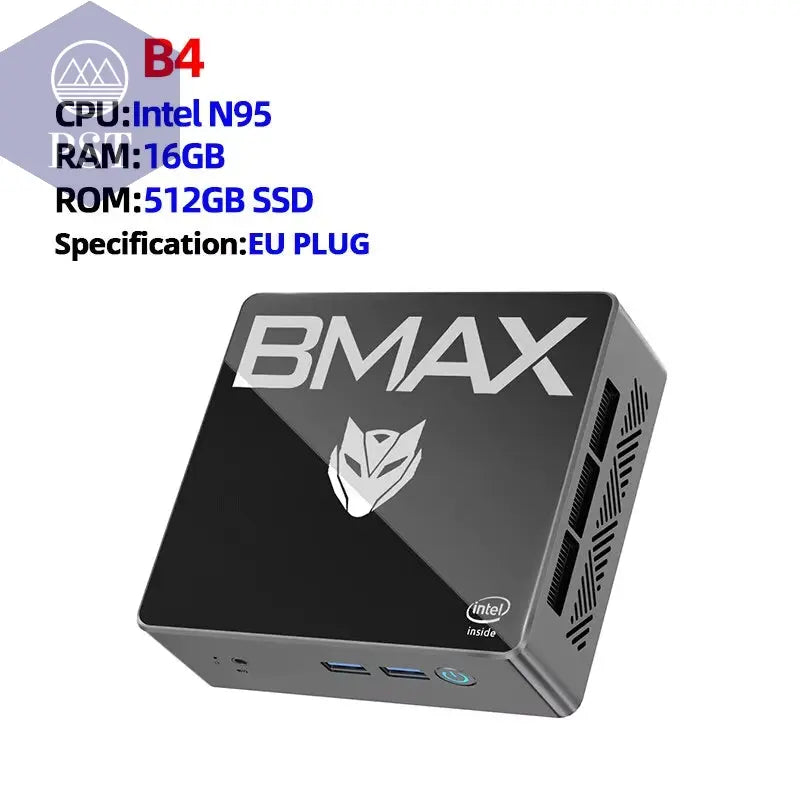 B4 Mini PC Windows 11 PC Intel N95 16GB DDR4 512GB SSD 4 Cores 4K 60HZ Linux Intel UHD Graphics HDMI M.2 SATA 2280 USB PST PS Tradings Computers PST PS Tradings B4-Eu-Plug PST PS Tradings B4 Mini PC Windows 11 PC Intel N95 16GB DDR4 512GB SSD 4 Cores 4K 60HZ Linux Intel UHD Graphics HDMI M.2 SATA 2280 USB Computers