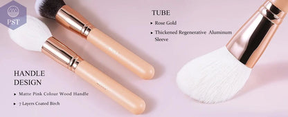 BEILI Pink Makeup Brushes High Quality Powder Foundation Blush Eyeshadow Make Up Brush Set  Natural Hair косметика - PST PS Tradings