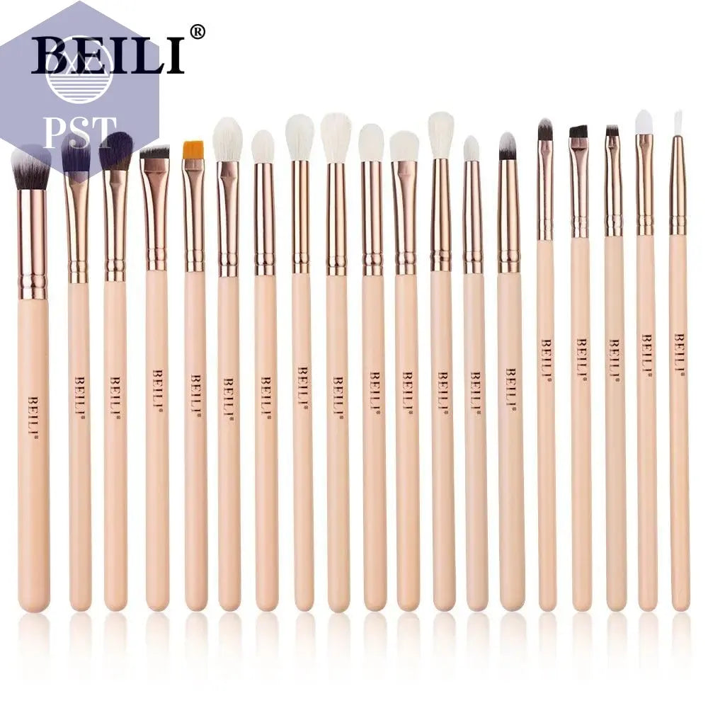 BEILI Pink Makeup Brushes High Quality Powder Foundation Blush Eyeshadow Make Up Brush Set  Natural Hair косметика - PST PS Tradings