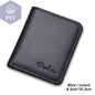 BISON DENIM Men Wallets Black Genuine Leather Purse For Men Business Card Holder Men's Wallet Mini N4429 - PST PS Tradings