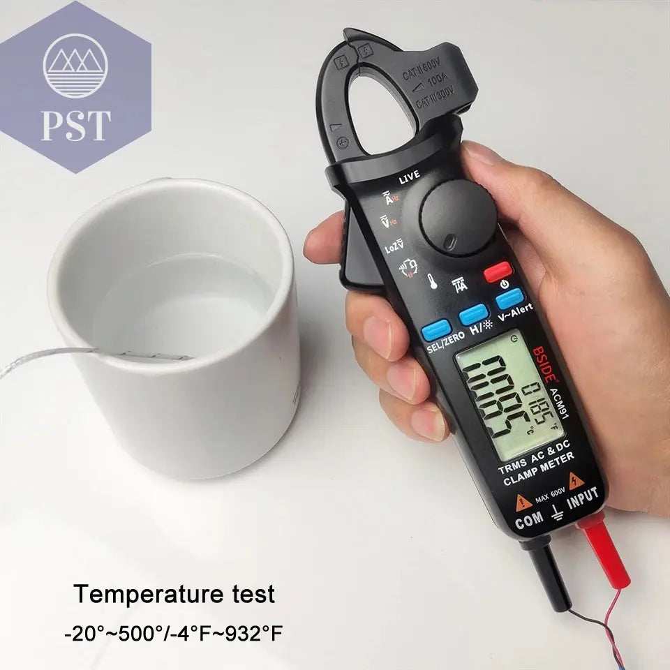 BSIDE Digital Clamp Meter 1mA High-Precision Ammeter Pliers True RMS DC AC Current Car Repair Electrical Temp Tester Multimeter       PST PS Tradings